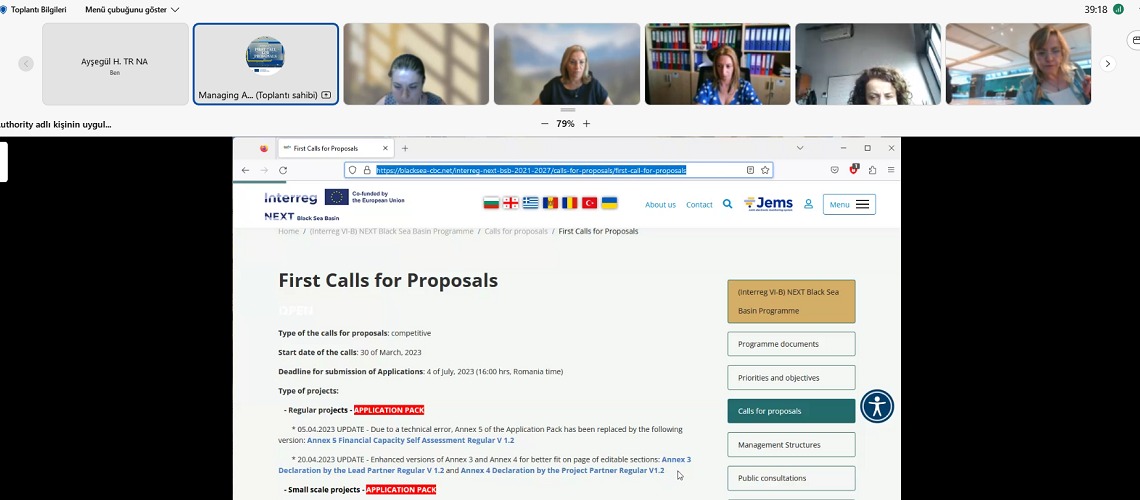 FAQ Webinar held for Regular Projects under Interreg NEXT Black Sea Basin Programme